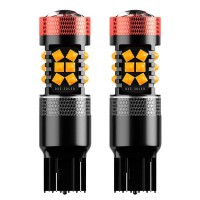 Автомобільна світлодіодна лампа поворот+стоп сигнал DXZ G-3030-30 T25-3157 30W Yellow