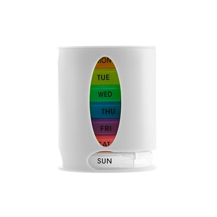 Таблетница органайзер для таблеток FY-8826 на 7 отделений White