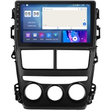 Штатная магнитола Lesko для Toyota Yaris III Рестайлинг 2 2017-2020 экран 9" 4/64Gb CarPlay 4G Wi-Fi GPS Prime