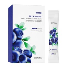 Нічна маска для обличчя у стиках Bioaqua Blueberry Arbutin Moisturizing Mask з екстрактом чорниці 4 мл 20 шт