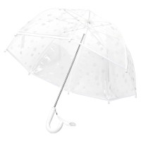 Детский прозрачный зонт RST 047A Звезды White