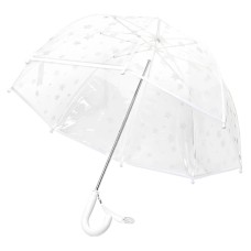 Детский прозрачный зонт RST 047A Звезды White