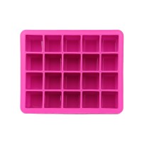 Силіконова форма для льоду CUMENSS AI-820 Cube 20 Pink