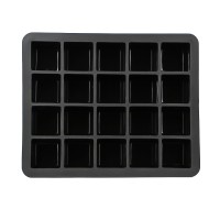 Силіконова форма для льоду CUMENSS AI-820 Cube 20 Black