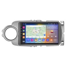 Штатная магнитола Lesko для Toyota Yaris III 2010-2014 экран 9" 4/64Gb CarPlay 4G Wi-Fi GPS Prime
