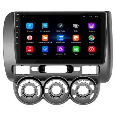 Штатна магнітола Lesko для Honda Jazz I Рестайлінг Manual AC 2005-2008 екран 9" 2/32Gb Wi-Fi GPS Base