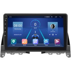 Штатная магнитола Lesko для Mercedes-Benz C-Класс III (W204) 2006-2011 экран 9" 4/32Gb 4G Wi-Fi GPS Top