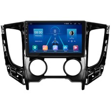 Штатная магнитола Lesko для Mitsubishi L200 V Manual AC 2015-2019 экран 9" 6/128Gb 4G Wi-Fi GPS Top