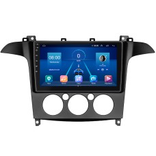 Штатна магнітола Lesko для Ford S-MAX I 2006-2010 екран 9" 4/32Gb 4G Wi-Fi GPS Top