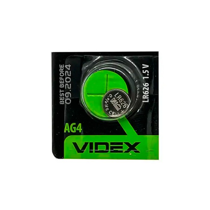 Батарейка часовая Videx AG 4 (LR626)