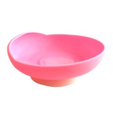Миска для прийому їжі STSE-018 для інвалідів з утримуючою гумовою насадкою Pink