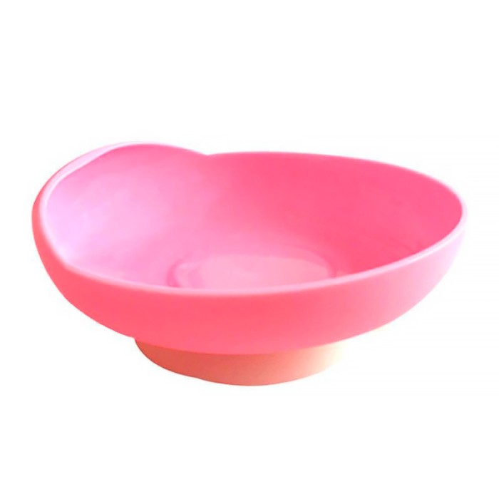 Миска для приема пищи STSE-018 для инвалидов с удерживающей резиновой насадкой Pink