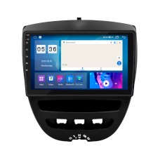 Штатна магнітола Lesko для Peugeot 107 I Рестайлінг 2 2012-2014 екран 10" 2/32Gb CarPlay 4G Wi-Fi GPS Prime