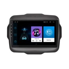Штатна магнітола Lesko для Jeep Renegade I 2014-2019 екран 9" 1/16Gb Wi-Fi GPS Base