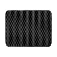 Двошаровий килимок для котячого туалету з пісочним фільтром DT856 нековзний Black 40*50 см