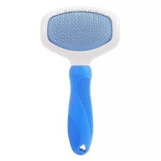 Гребінець для вовни котів та собак DT515 big щітка для вичісування тварин Blue