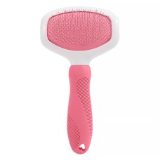 Гребінець для вовни кішок та собак DT515 big щітка для вичісування тварин Pink