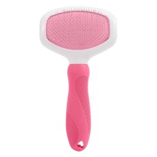 Гребінець для вовни котів та собак DT515 small щітка для вичісування тварин Pink