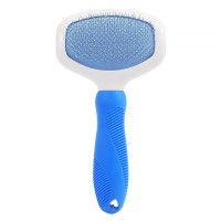 Гребінець для вовни котів та собак DT515 small щітка для вичісування тварин Blue