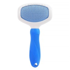 Гребінець для вовни котів та собак DT515 small щітка для вичісування тварин Blue
