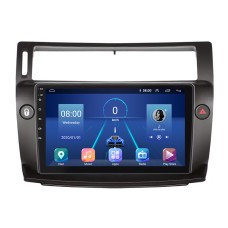 Штатная магнитола Lesko для Citroen C4 I 2004-2014 экран 9" 6/128Gb 4G Wi-Fi GPS Top