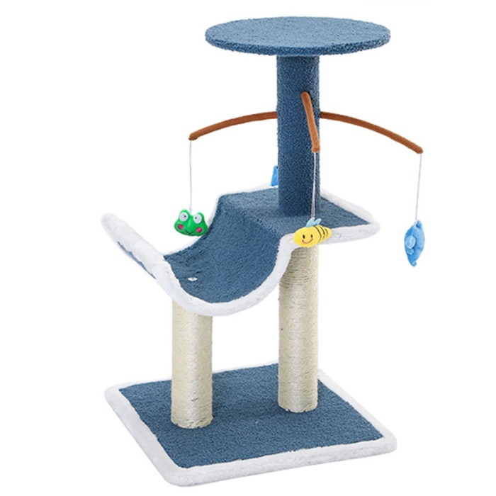 Когтеточка с игрушками для кота Hoopet 20T0229ML0040 40,5*40,5*69 см