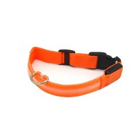 Світлодіодний LED нашийник USB світиться для собак та котів Orange XS