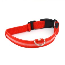 Світлодіодний LED нашийник USB світиться для собак та котів Red L