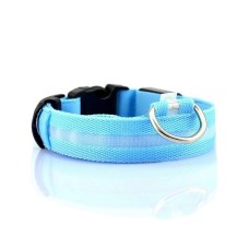 Світлодіодний LED нашийник USB світиться для собак та котів Blue S