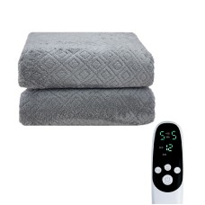 Електропростирадло з підігрівом від мережі 220 вольт J-001 180*150 см Gray