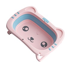 Детская складная ванночка Bestbaby BS-8766 Котик Pink