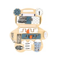 Дитяча розвиваюча іграшка Бізіборд XM-081 Ведмедик багатофункціональний