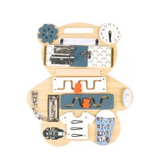 Дитяча розвиваюча іграшка Бізіборд XM-081 Ведмедик багатофункціональний