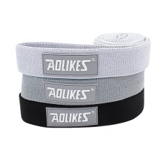 Набір гумок для фітнесу AOLIKES RB-3609 3шт Light gray+Gray+Black