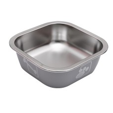 Миска для собак котів Taotaopets 1910002 металева Gray 160 мм