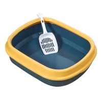 Туалет лоток для кішок з лопаткою Taotaopets 225501 46*38*13 см Indigo