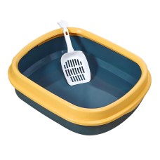 Туалет лоток для кішок з лопаткою Taotaopets 225501 46*38*13 см Indigo