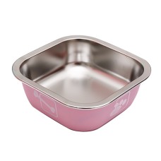 Миска для собак котів Taotaopets 1910002 металева Pink 160 мм