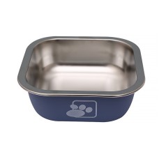 Миска для собак котів Taotaopets 1910002 металева Blue 160 мм