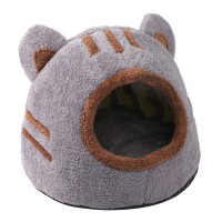 Будиночок лежанка для котів Taotaopets 569902 Bear house Gray 43*41*37 см