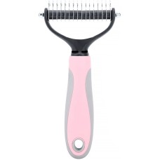 Колтуноріз з широким зубом Taotaopets 097717 для котів та собак Pink