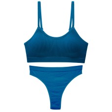 Безшовний комплект жіночої білизни в рубчик труси 6618# Туркус M 70/75 ABC