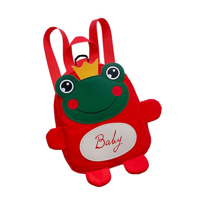 Детский рюкзак A-6864 Frog с ремешком анти-потеряшка Red