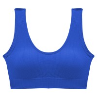Топ жіночий у рубчик B01# з не регульованими бретелями Синій L 80 ABC