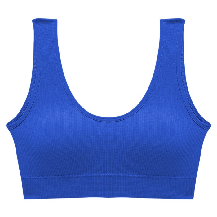 Топ женский в рубчик B01# с не регулируемыми бретелями Синий L 80 ABC
