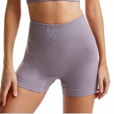 Шорти жіночі 1802# безшовні для фітнесу пуш ап push up Ліловий L