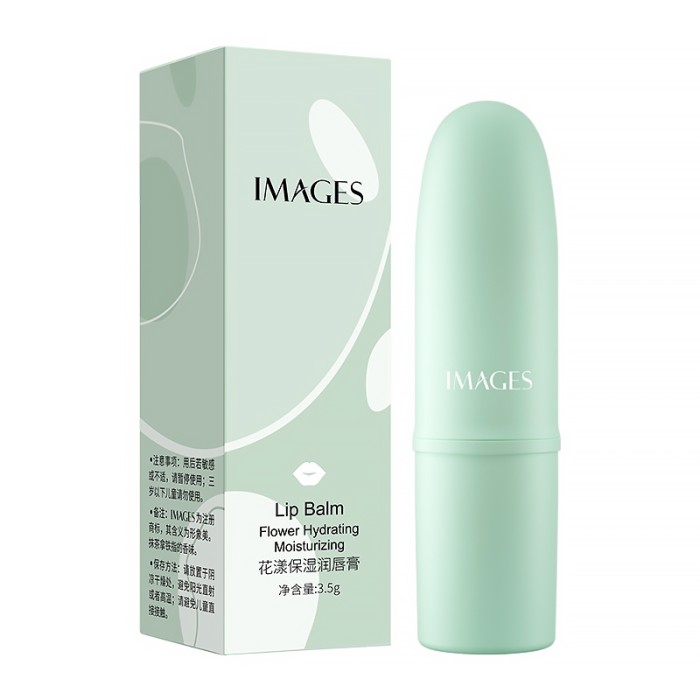 Бальзам для губ увлажняющий Images Flower Hydrating Moisturizing Lip Balm Green
