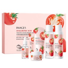 Подарунковий набір з гіалуроновою кислотою та пептидами IMAGES Hyaluronic Acid Tomato Moisturizing 6 в 1