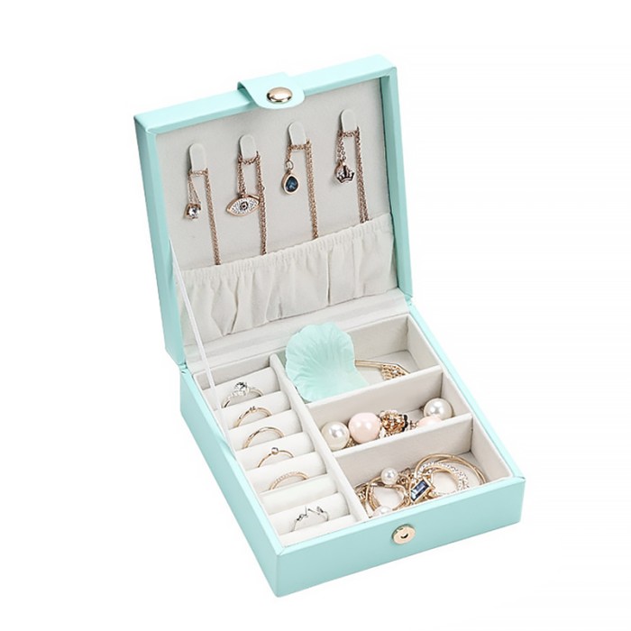 Шкатулка Casegrace SP-01176 для украшений и ювелирных изделий драгоценностей 12*12*5 см Blue