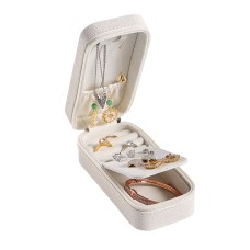 Скринька Casegrace SP-01185 для прикрас та ювелірних виробів портативна 15*6,5*4,8 см White